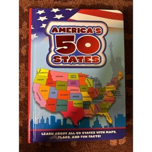 America's 50 States Kids Learning Book Maps Flags Fun‎ Facts Education